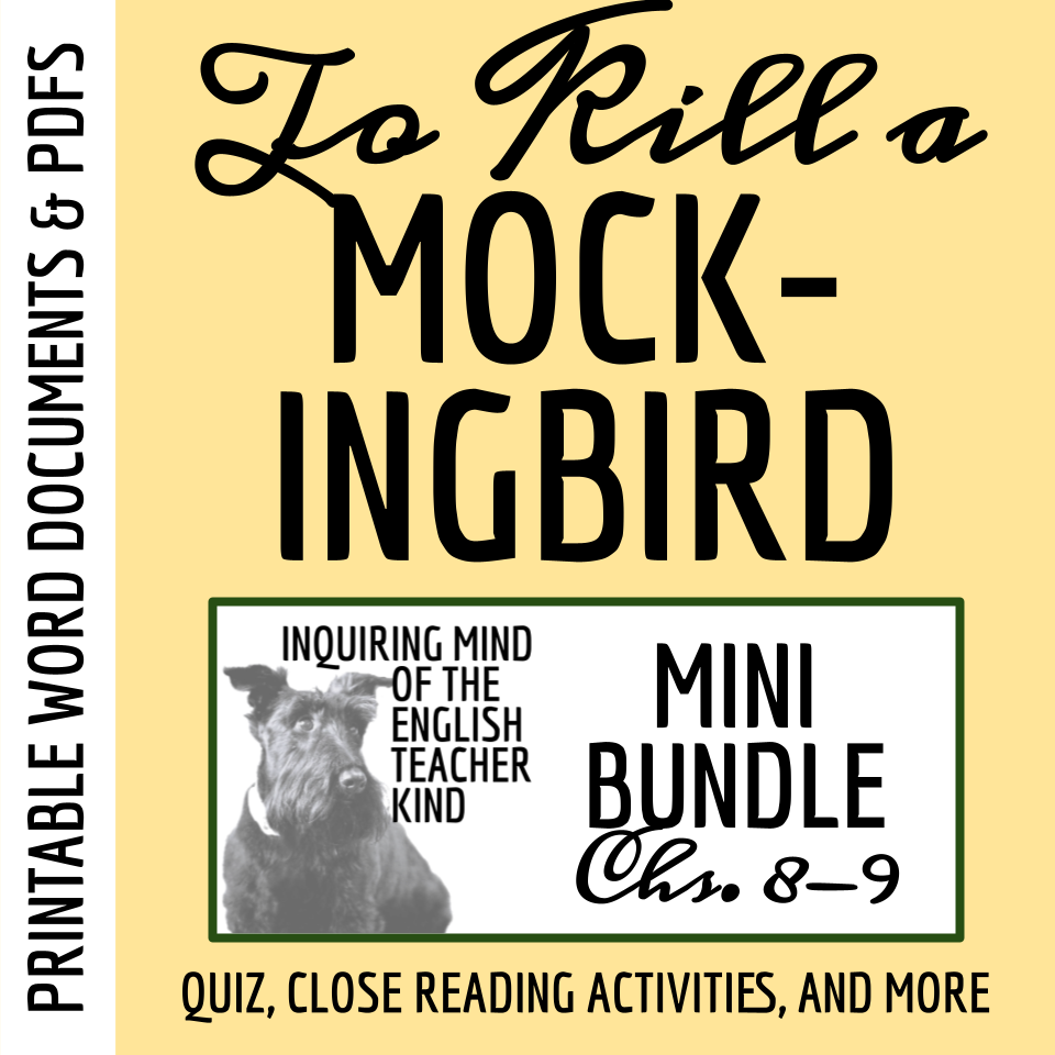 to kill a mockingbird vocabulary worksheet