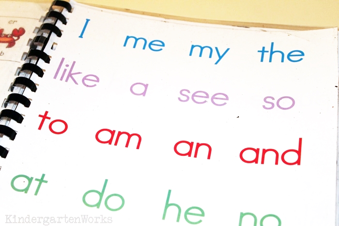 to teaching kindergarten sight words