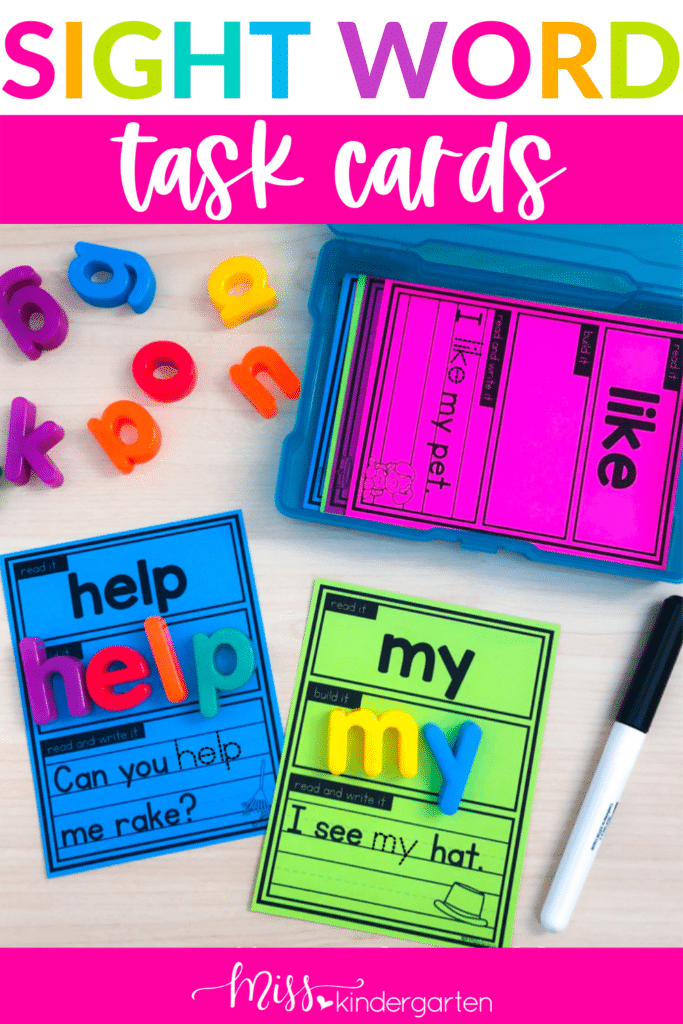 to teaching kindergarten sight words
