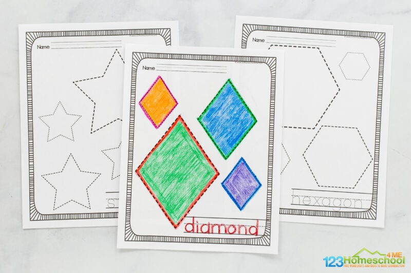toddler shapes worksheet