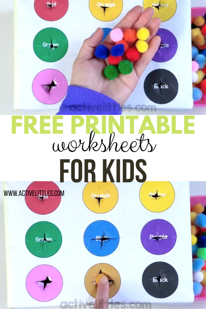 Free Printable Toddler Worksheets - Active Littles