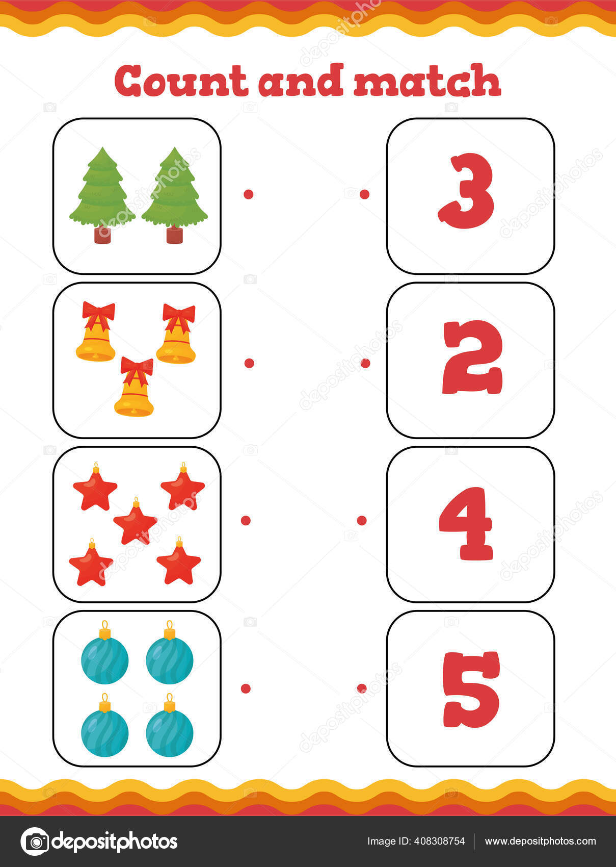 Toddler education games. Preschool or kindergarten Christmas ...