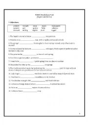 TOEFL Vocabulary Test (Random Words from Rogers and Barrons) - ESL ...