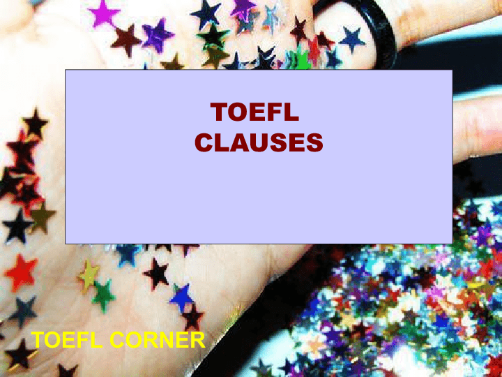toefl worksheet