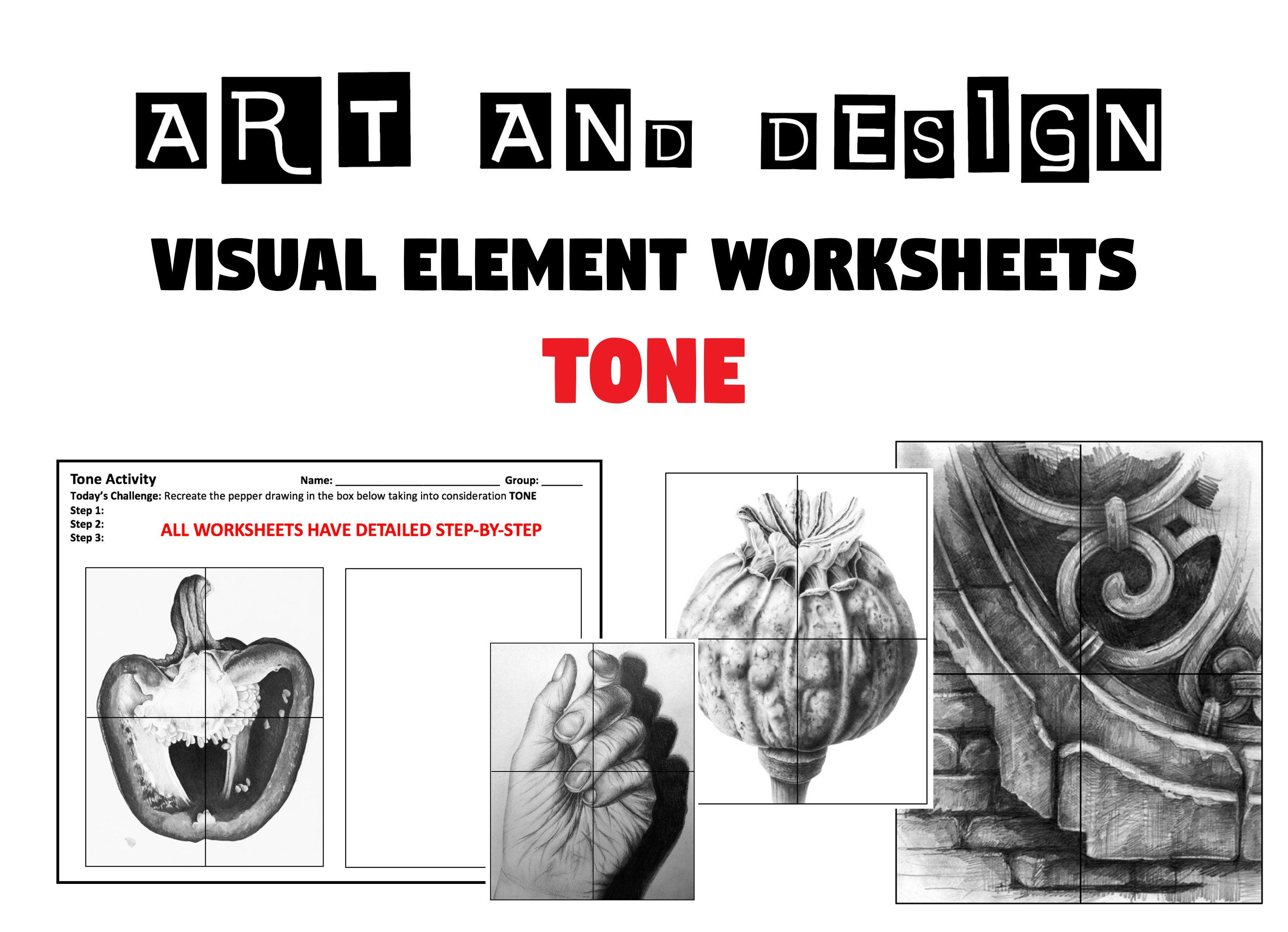 TONE WORKSHEETS / Cover Lessons / Lockdown Tasks - Visual / Formal ...