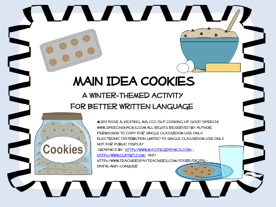 topic main idea supporting details