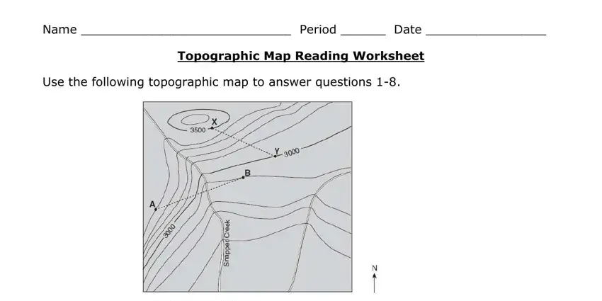 Topographic Map Reading Worksheet PDF Form - FormsPal