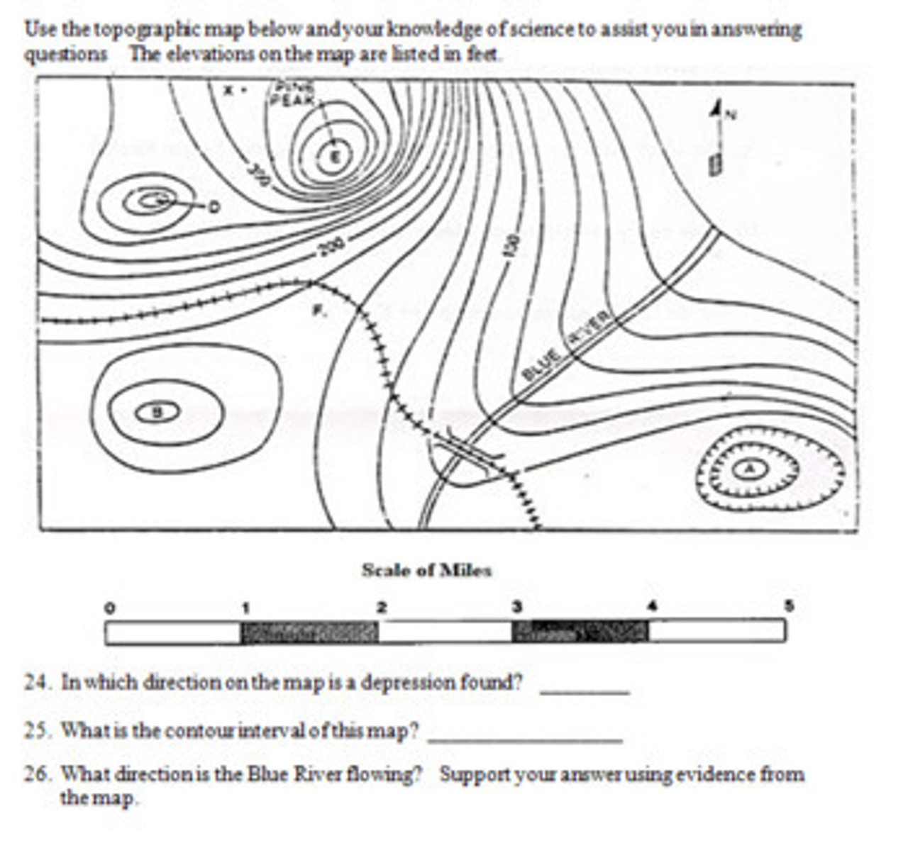 Topographic Map Learning Activities Worksheets Library