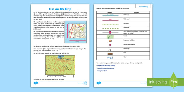 Common Topographic Map Symbols Worksheet | Twinkl - Twinkl