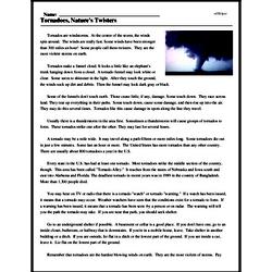 tornadoes worksheet