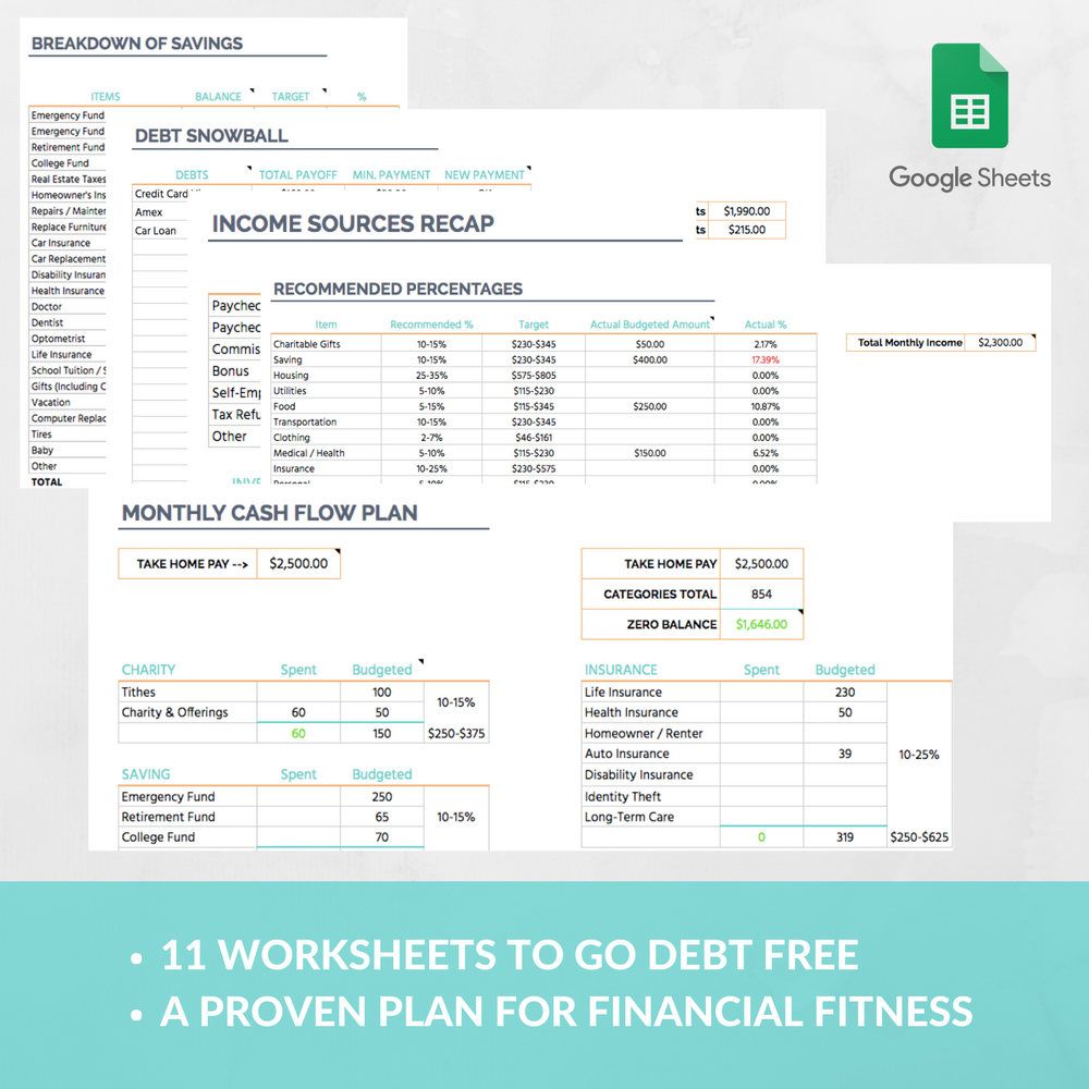 Dave Ramsey Budget System Template Dave Ramsey Baby Step Total ...