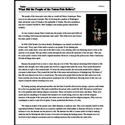 What Did the People of the Totem Pole Believe? | edHelper