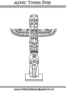Aztec Totem Pole - Kids Puzzles and Games