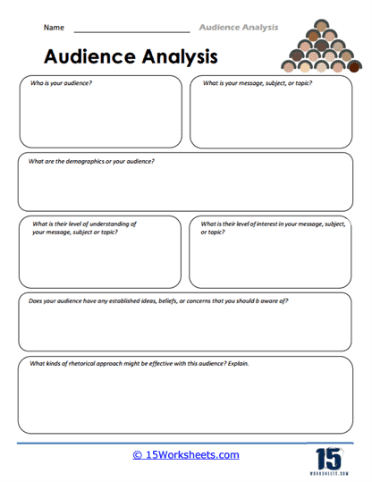 Audience Analysis Worksheets - 15 Worksheets Library