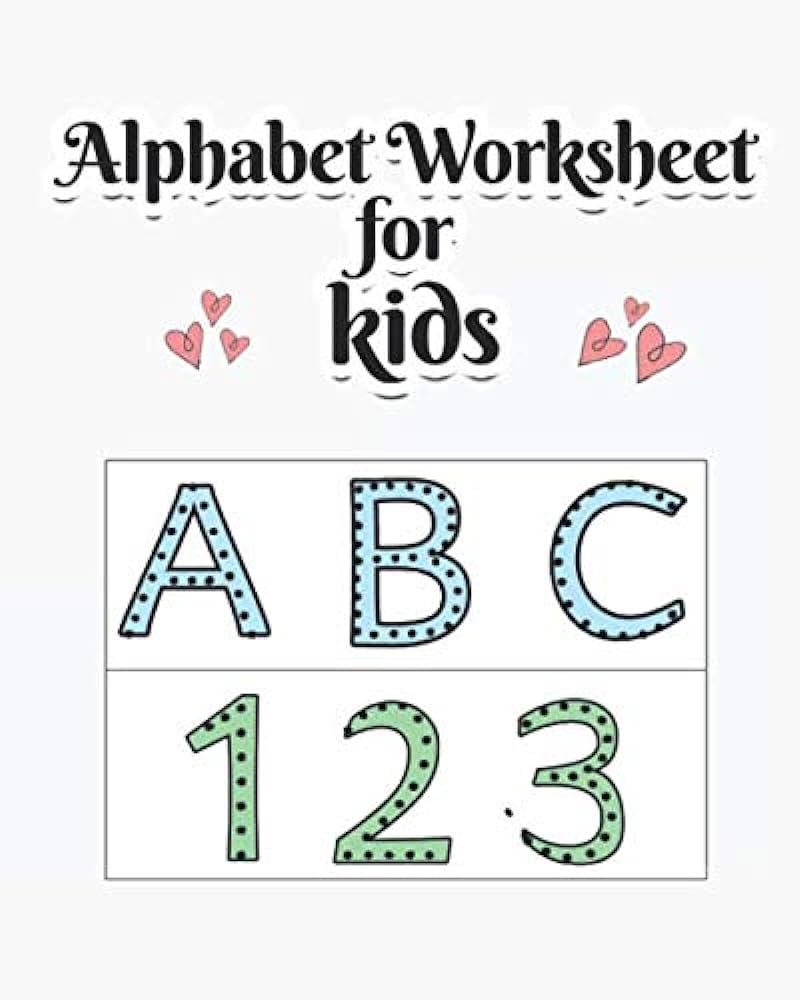 trace alphabet worksheet for kindergarten