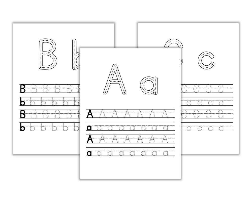 Free Printable Uppercase &  Lowercase Letters Worksheets - The ...