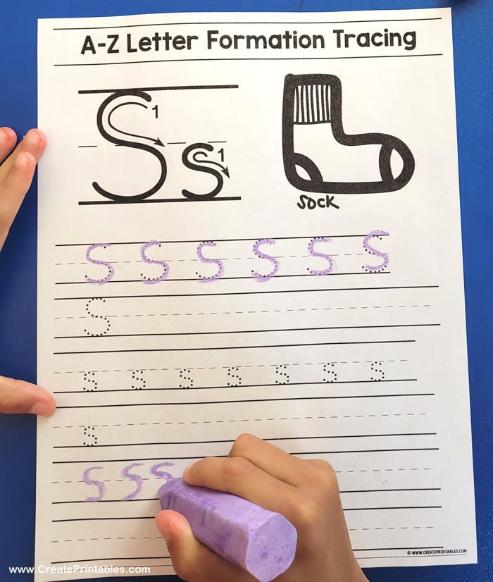 CreatePrintables - Free A-Z Letter Formation Tracing Worksheet ...