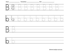 Letter worksheets for tracing and writing
