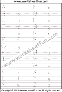 Tracing - Letter Tracing / FREE Printable Worksheets - Worksheetfun