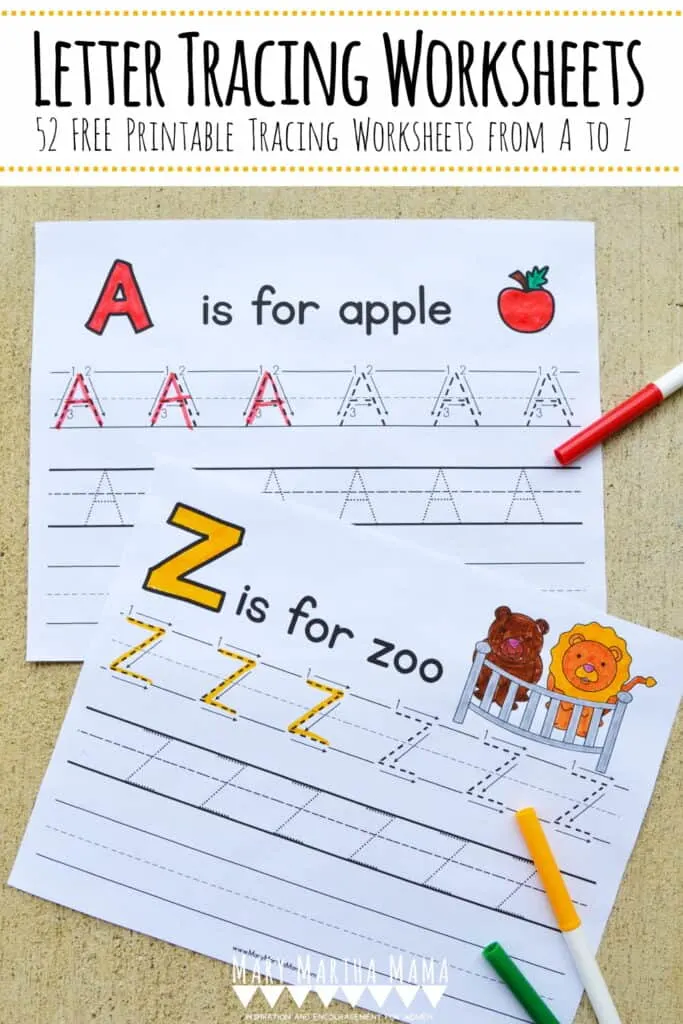Letter Tracing Worksheets [Free Handwriting Practice] - Mary ...
