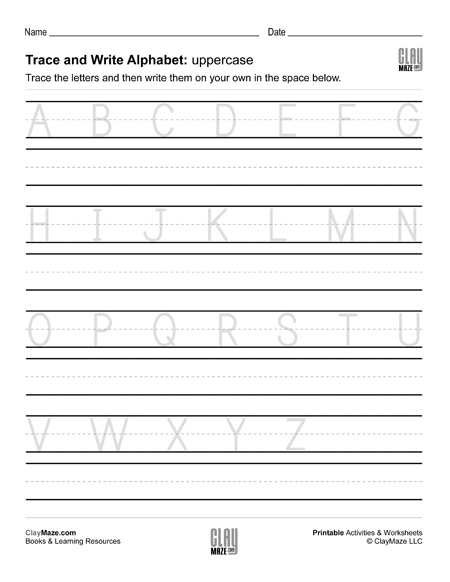 Alphabet Trace and Write - uppercase | Homeschool Books, Math ...