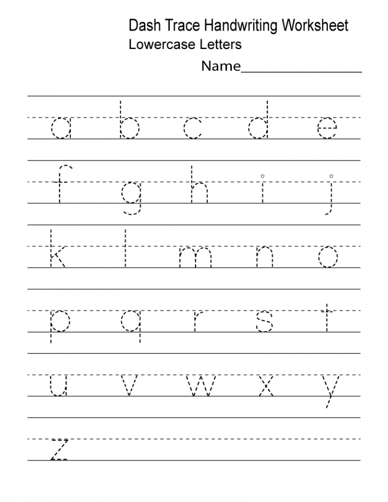 Writing Worksheets Tracing