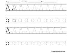 Free letter tracing worksheets