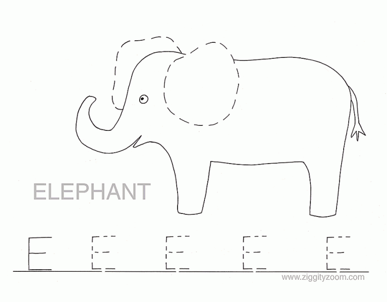 FREE Letter E Worksheets for Preschool! ⋆ The Hollydog Blog