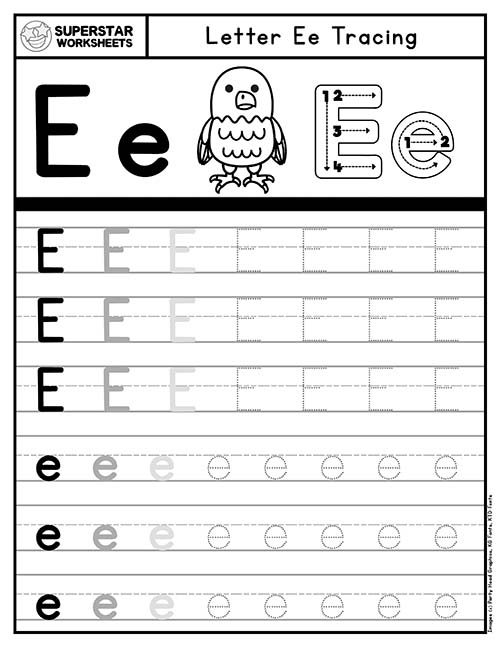 Letter E Worksheets -Worksheets Library