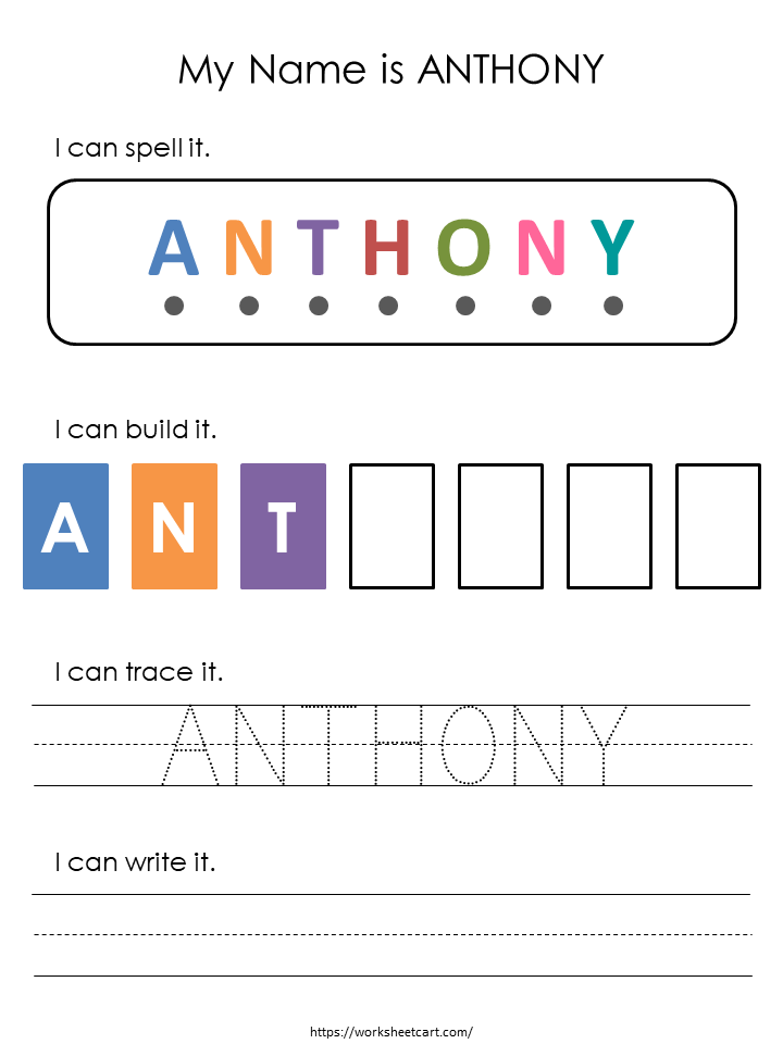 Name Tracing Worksheet, Personalized Uppercase Name Mat Printable ...