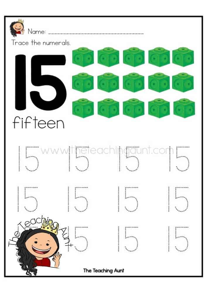 trace numbers 1 20 worksheet