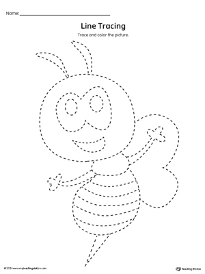 trace worksheet for preschoolers