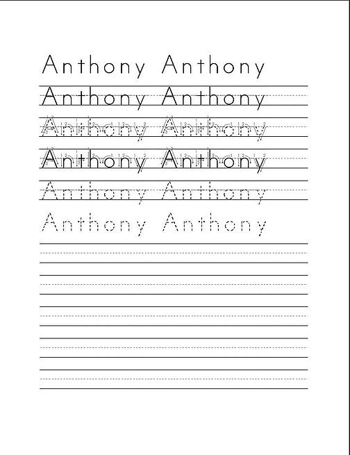 Handwriting worksheet maker-7 - Fonts4Teachers