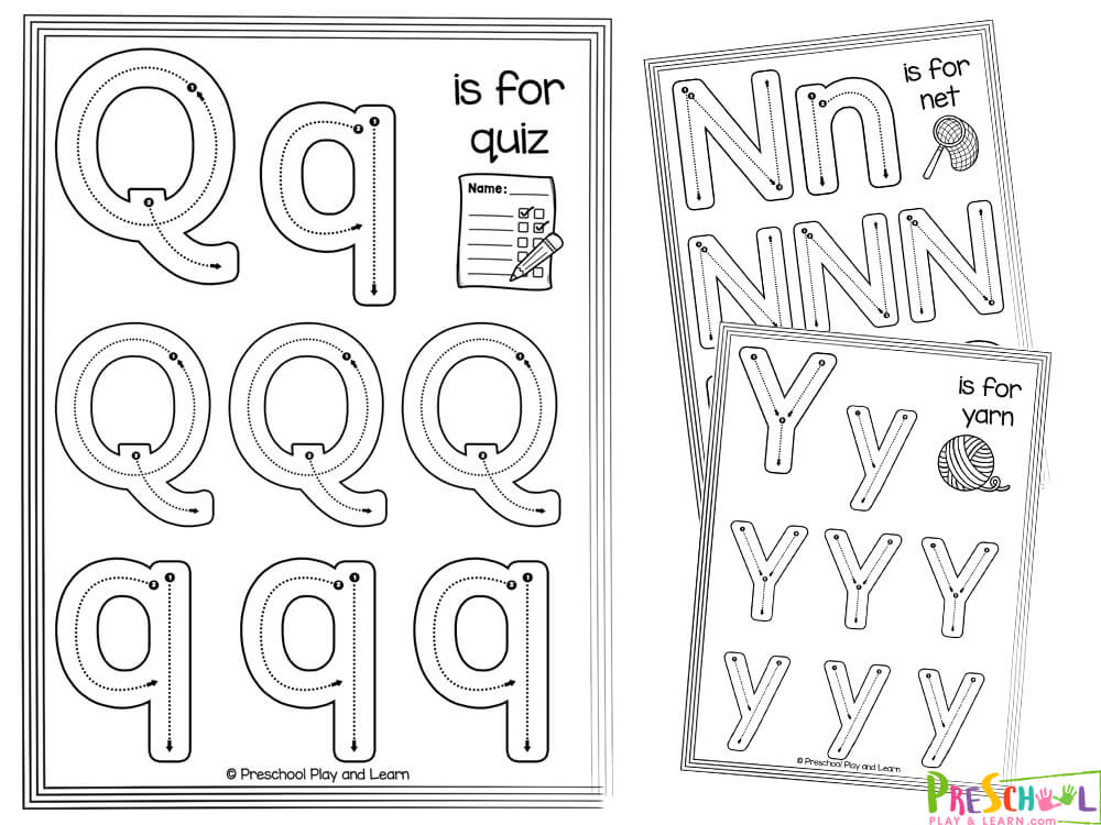 ✏️ FREE Free Printable Preschool Worksheets Tracing Letters