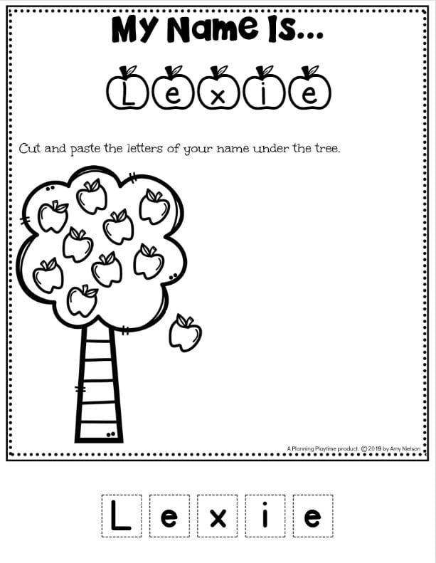 Name Tracing Worksheets - Planning Playtime