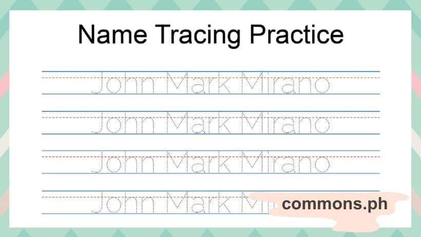 Download FREE Name Tracing Printable Worksheets