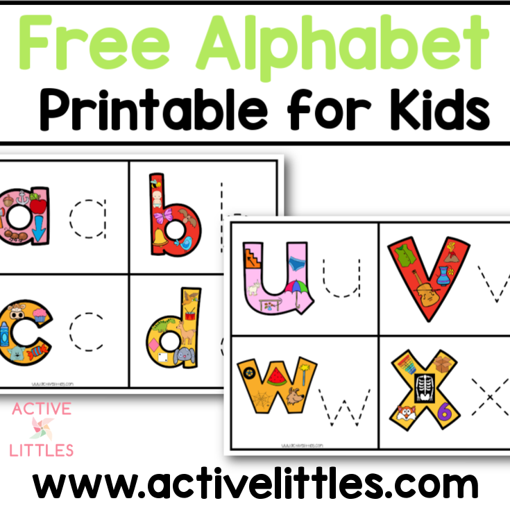 Free Alphabet Tracing Printable for Kids - Active Littles