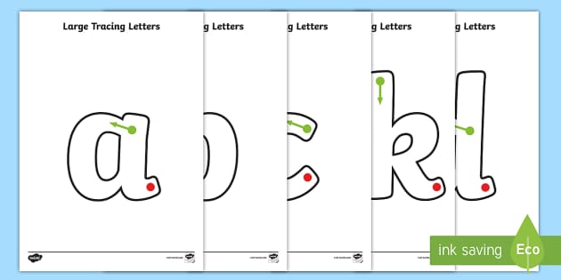 Large A-Z Tracing Letters (teacher made) - Twinkl