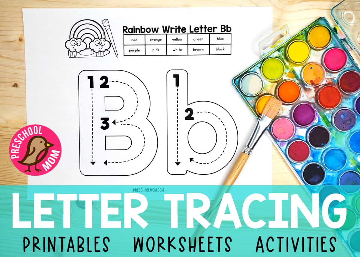 tracing and writing letters worksheet
