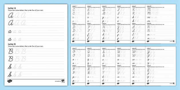 Cursive Handwriting Worksheets | Cursive Letters Worksheet