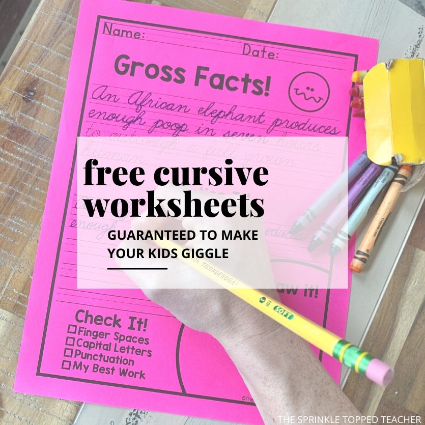 Free Cursive Handwriting Practice for Kids
