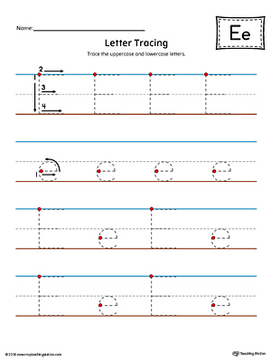FREE* Tracing And Writing the Letter E | MyTeachingStation.com