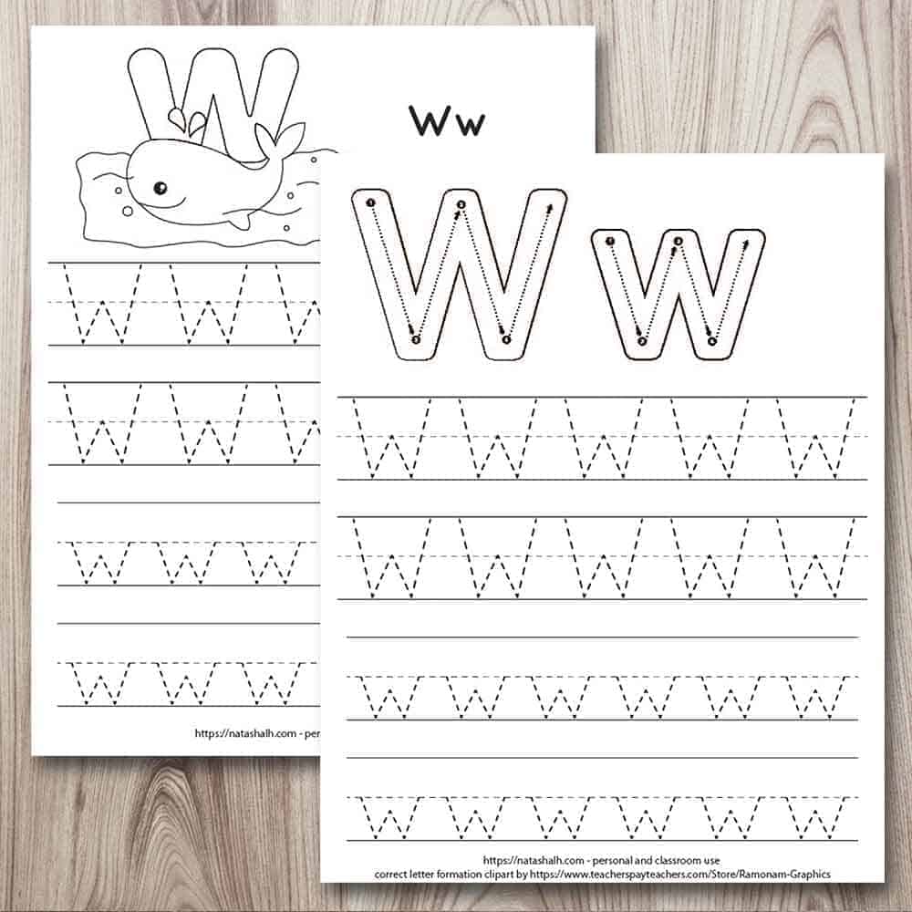 Tracing Letter W Worksheet Worksheets Library