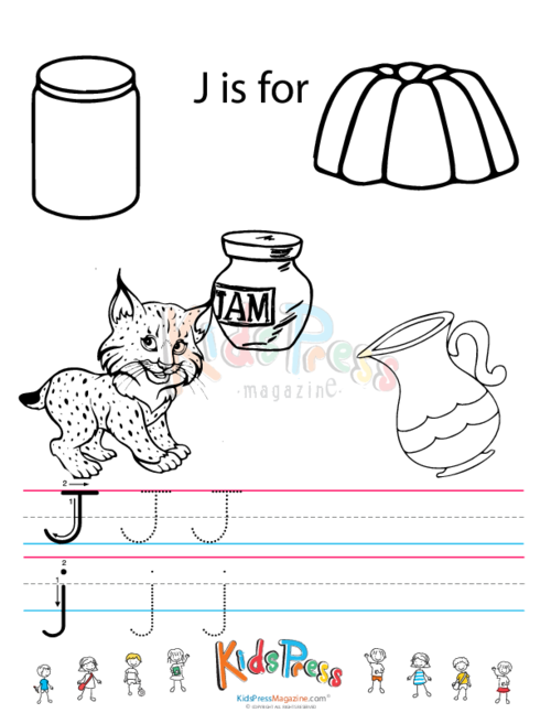 tracing letters a z worksheet j