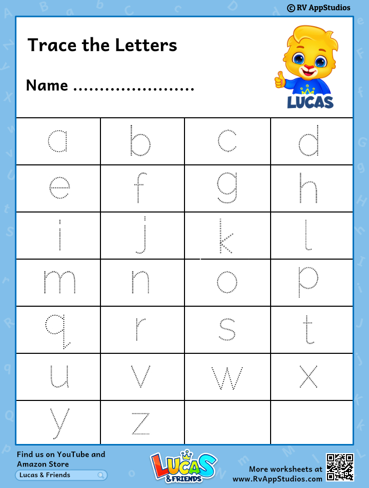 Lowercase Letters | FREE Printable Worksheets