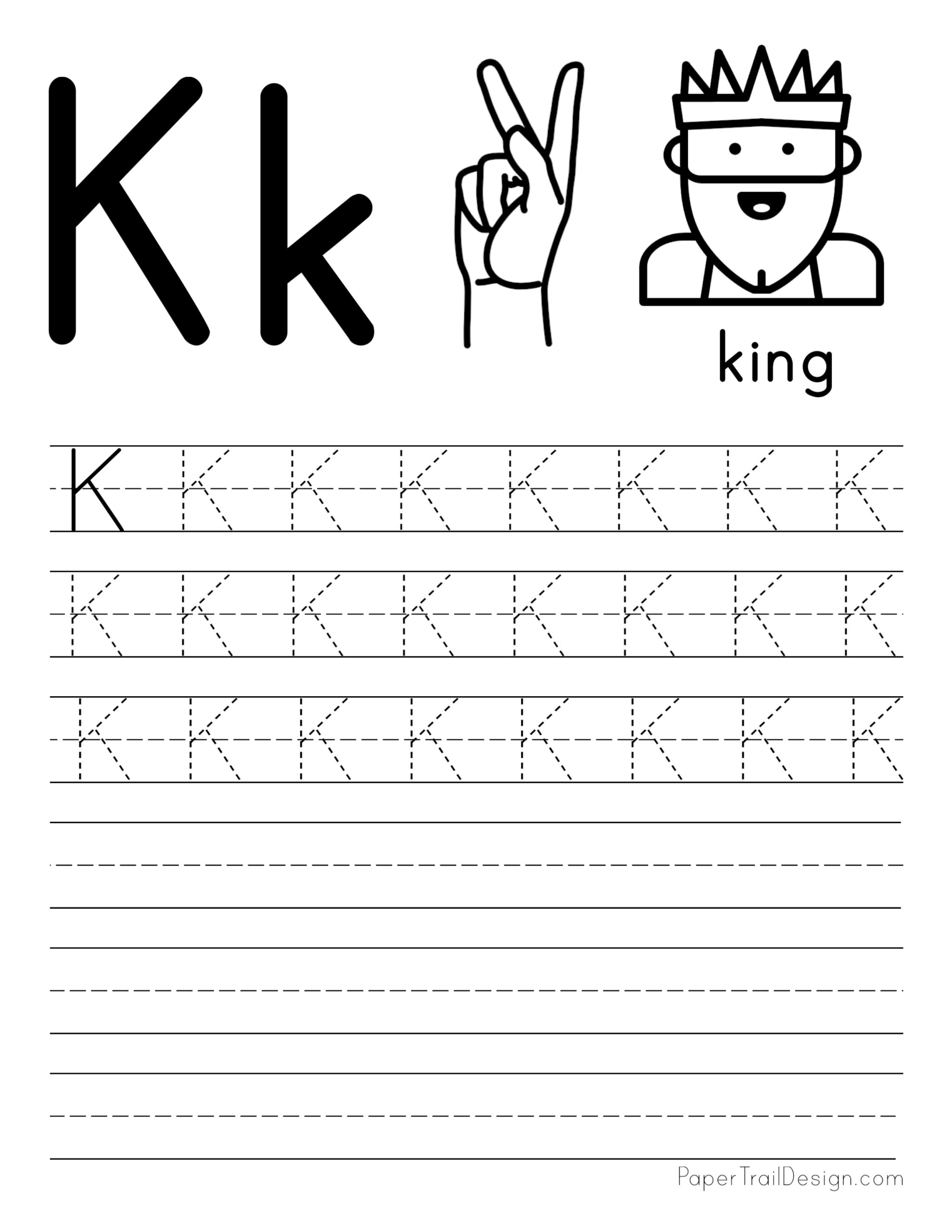 tracing letters worksheet for pre k