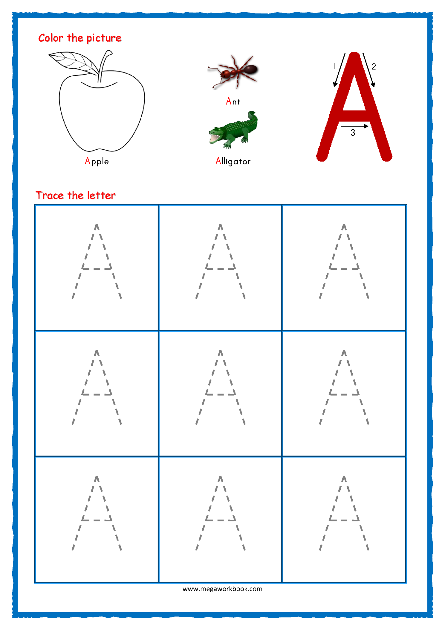 Tracing Letters - Letter Tracing Worksheets - Alphabet Tracing ...