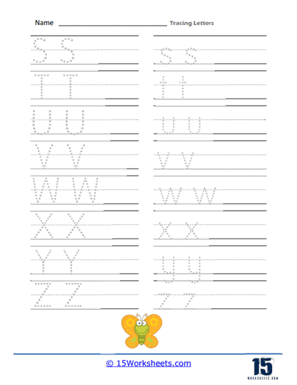 Letter Tracing Worksheets - 15 Worksheets Library