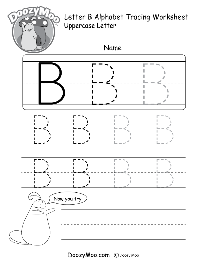 tracing letters worksheet free