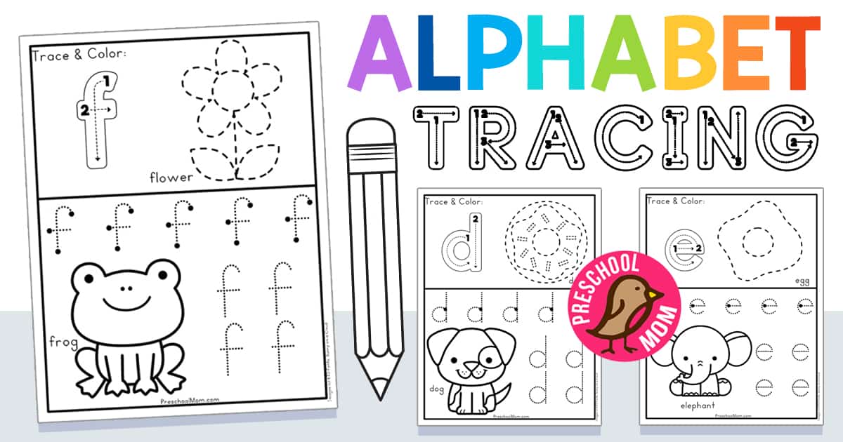 Lowercase Tracing Letter Worksheets - Preschool Mom
